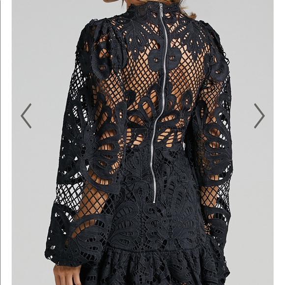 KISS ME NOW DRESS IN BLACK LACE - Picture 3 of 3